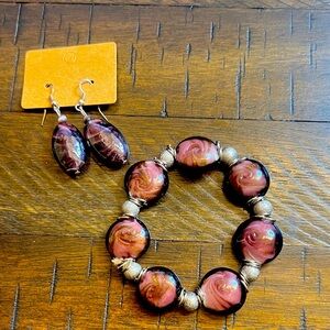 💜🦄💖Elegant Purple Jewelry Set